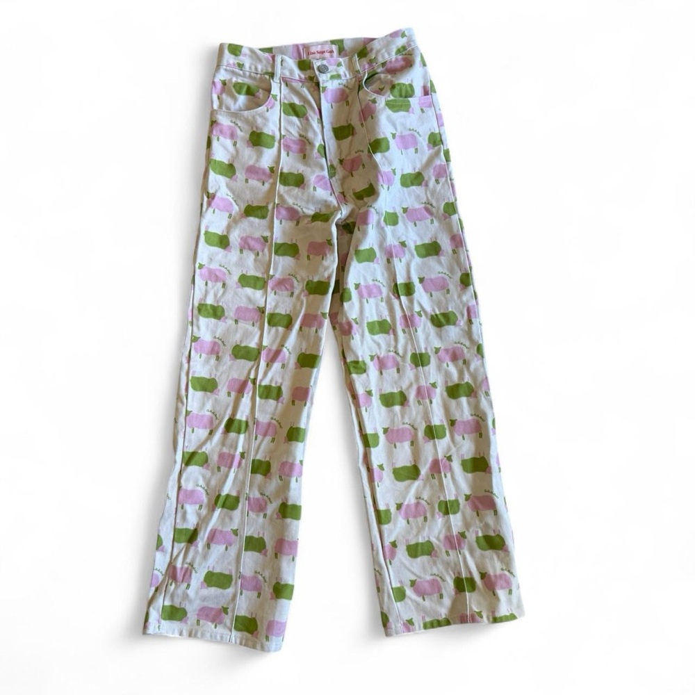 Lisa Says Gah Sheep Print Jeans